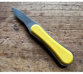 1 Lancette LE BEC - manche en coquille d'Huîtres - couleur : Jaune -  Florinox - Thiers