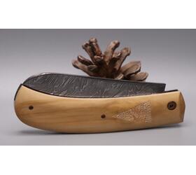 Cran Forcé Damas Carbone et Buis gravé