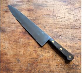 Cuisine 30 cm Canadienne - CARBONE - Manche Bois Noir Ref 351