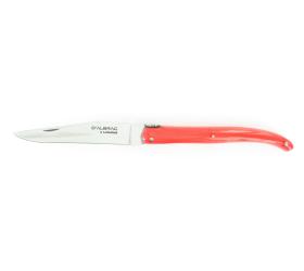 Laguiole 11 cm - manche Acrylique Rouge - tête de mort