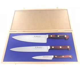 Auvergne - Coffret Chêne - Cuisine 21 cm - Tranchelard 21 cm - Office 10 cm