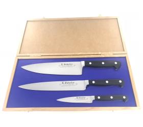 Proxus - Coffret Chêne - Cuisine 21 cm - Trancharlard 21 cm - Office 8 cm