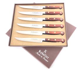 Coffret de 6 Steaks 13 cm - Manche stamina Authentique