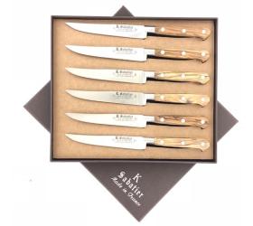 Coffret de 6 Steaks 13 cm - Manche Olivier