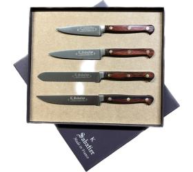 AUVERGNE Coffret cadeau - 4 couteaux d'office