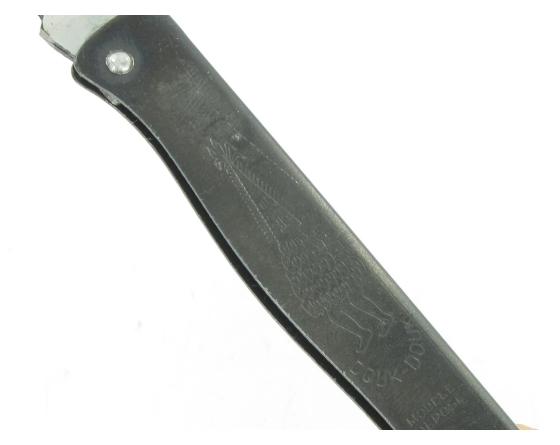 Couteau douk-douk traditionnel Carbone- Acier Trempé