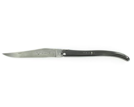 Coffret de 6 couteaux de table Laguiole G.David corne noire