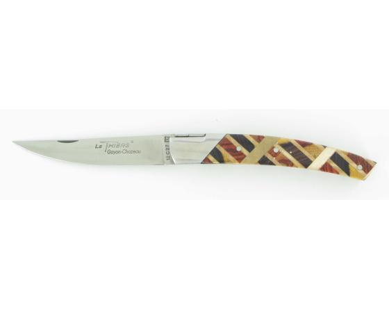 Couteau de poche régional Le Thiers Pirou 10 cm Marqueterie - Sabatier K