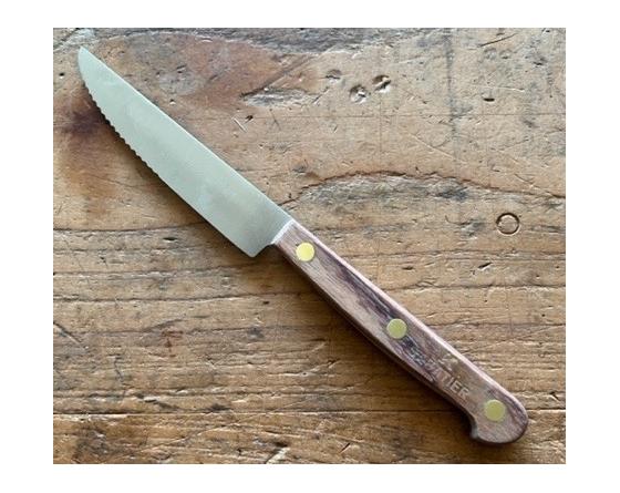 Couteau d'office forgé Sabatier lame 10 cm en bois d'olivier