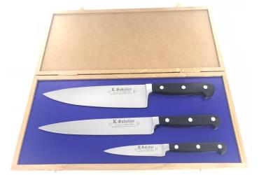 Proxus - Coffret Chêne - Cuisine 21 cm - Trancharlard 21 cm - Office 8 cm