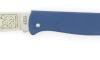 Douk Douk 200 Inox - Manche Acier Couleur BLEU - GAINE CUIR
