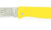 Douk Douk 200 Inox - Manche Acier Couleur JAUNE - GAINE CUIR
