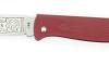 Douk Douk 200 Inox - Manche Acier Couleur ROUGE - GAINE CUIR