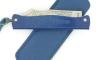 Douk Douk 160 Inox - Manche Acier couleur BLEU - GAINE CUIR 4