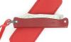 Douk Douk 160 Inox - Manche Acier couleur ROUGE - GAINE CUIR 4