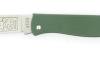 Douk Douk 160 Inox - Manche Acier couleur VERT - GAINE CUIR