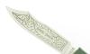 Douk Douk 160 Inox - Manche Acier couleur VERT - GAINE CUIR 3