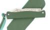 Douk Douk 160 Inox - Manche Acier couleur VERT - GAINE CUIR 4