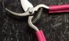 Sécateur de Jardin 18 cm - revêtement des branches en cuir FUSHIA 3