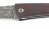 Chomilier - Damas Inox Zladinox, Platine Titane - Fibre de Carbone Noire et Rouge