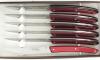 Le Thiers Table - coffret de 6 pièces - Rouge Acrylique