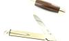 Remaud - couteau Tonneau Grand Modèle - Ebène de Macassar - mitres en maillechort