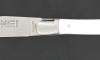 Laguiole 12 cm - Manche Blanc et Noir - Ressort guilloché - 1 mitre
