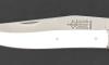 Laguiole 12 cm - Manche Blanc et Noir - Ressort guilloché - 1 mitre 4