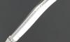 Laguiole 12 cm - Manche Blanc et Noir - Ressort guilloché - 1 mitre 5