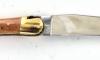Laguiole Tradition 11 cm - 2 mitres Laiton - Genévrier 3