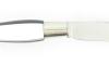 Nontron Virole n° 25 - Boule le Taiji - Manche Corian Blanc et noir, insert Aluminium 2