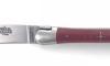 Laguiole 9 cm - 2 mitres - Tissu Compressé Rouge