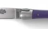 Laguiole 9 cm - 2 mitres - Tissu Compressé Violet