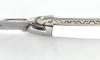 Couteau Laguiole Airbus Manche en Fibre de Carbone - Acrylique Blanc 2