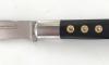 Couteau Basque Yatagan 12 cm - Ebène - Guilloché - rosettes apparentes