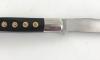 Couteau Basque Yatagan 12 cm - Ebène - Guilloché - rosettes apparentes 3