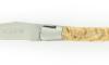 Laguiole 12 cm - Marronnier - Platines Guillochées - 2 mitres