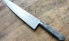 Cuisine 20 cm - bois noir - rivets inox