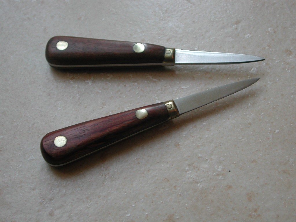 Couteau à huitres lancette inox pleine soie