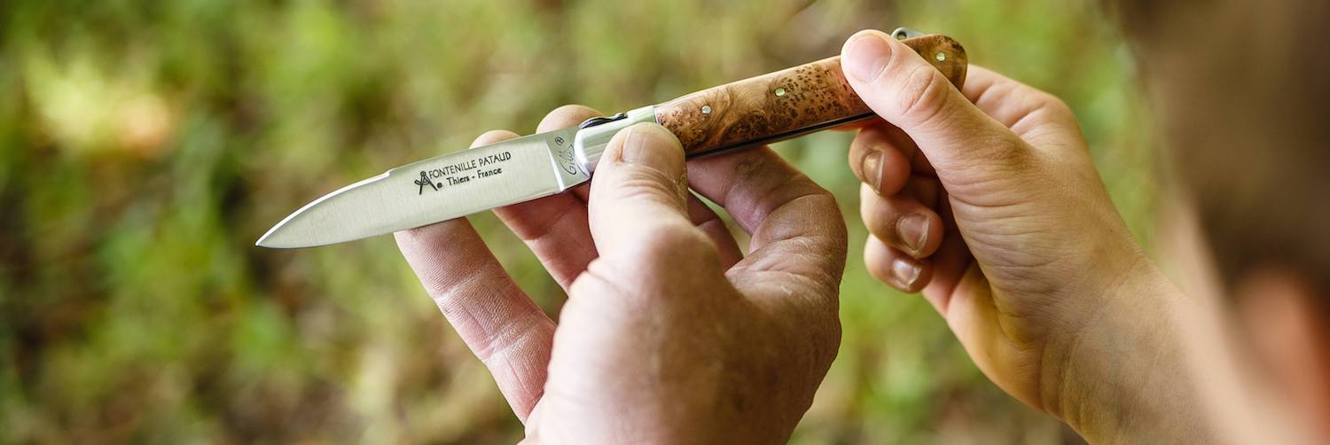 Petit couteau de chef français professionnel de Thiers